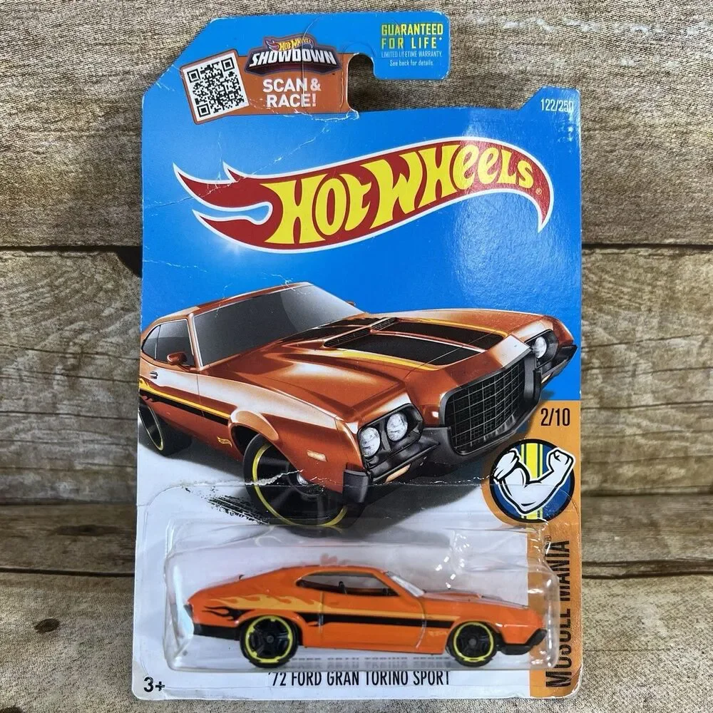 Hot Wheels 72 Ford Gran Torino Sport Orange Muscle Mania 2/10 122/250 DHR33 2016